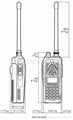 icom VHF/UHF 2 way radio communication interphone IC-V82/U82 2