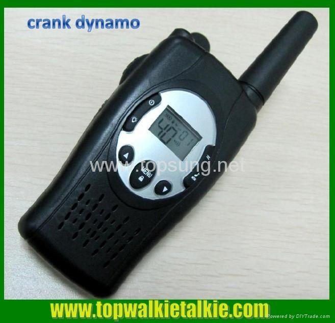 wind up crank dynamo talkie walkie  3