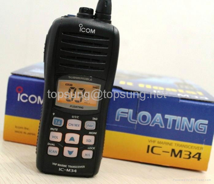 icom VHF/UHF two way radio communication IC-M34 M33 4