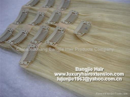 Clip-in skin weft hair extension