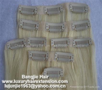 Clip-in skin weft hair extension 3