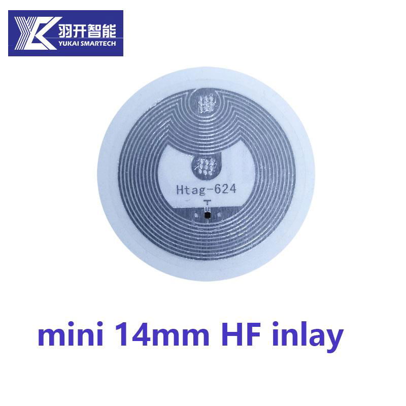 Customized tags Long Range HF RFID 13.56mhz Wet Inlay/Label/Sticker 3