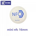 Free Sample High Quality 13.56Mhz Waterproof NFC Label Sticker RFID Label Tag