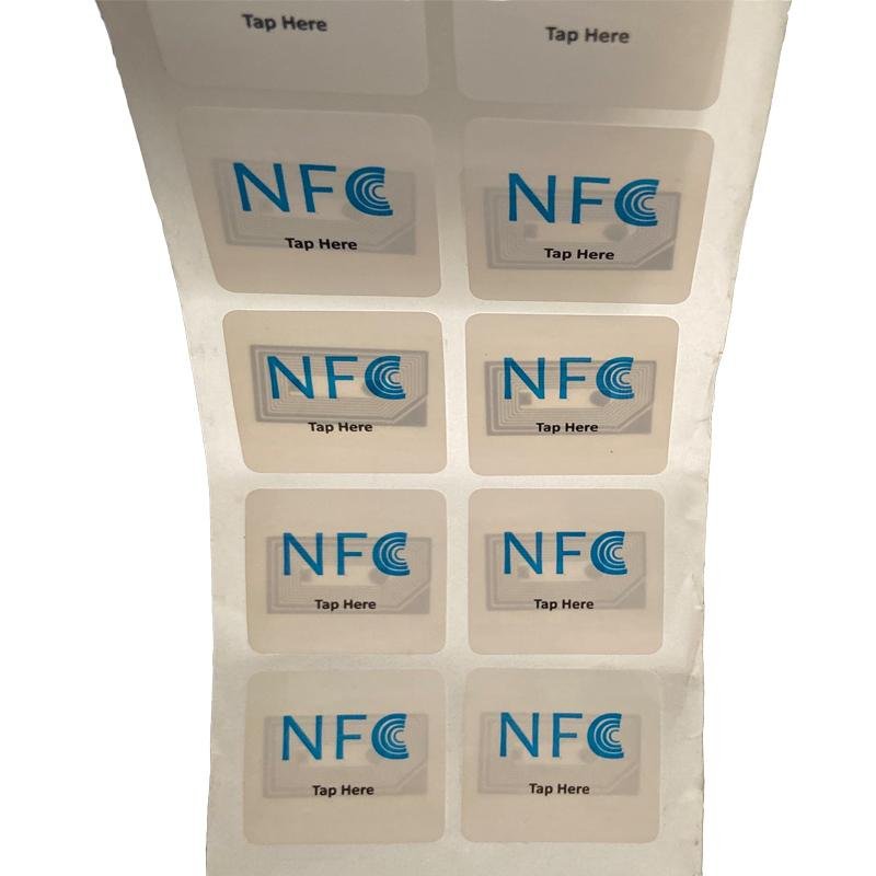 Free Sample High Quality 13.56Mhz Waterproof NFC Label Sticker RFID Label Tag 5