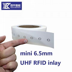 6.5 or 11mm Long distance cheapest price UHF rfid tags tracking dry/wet inlay