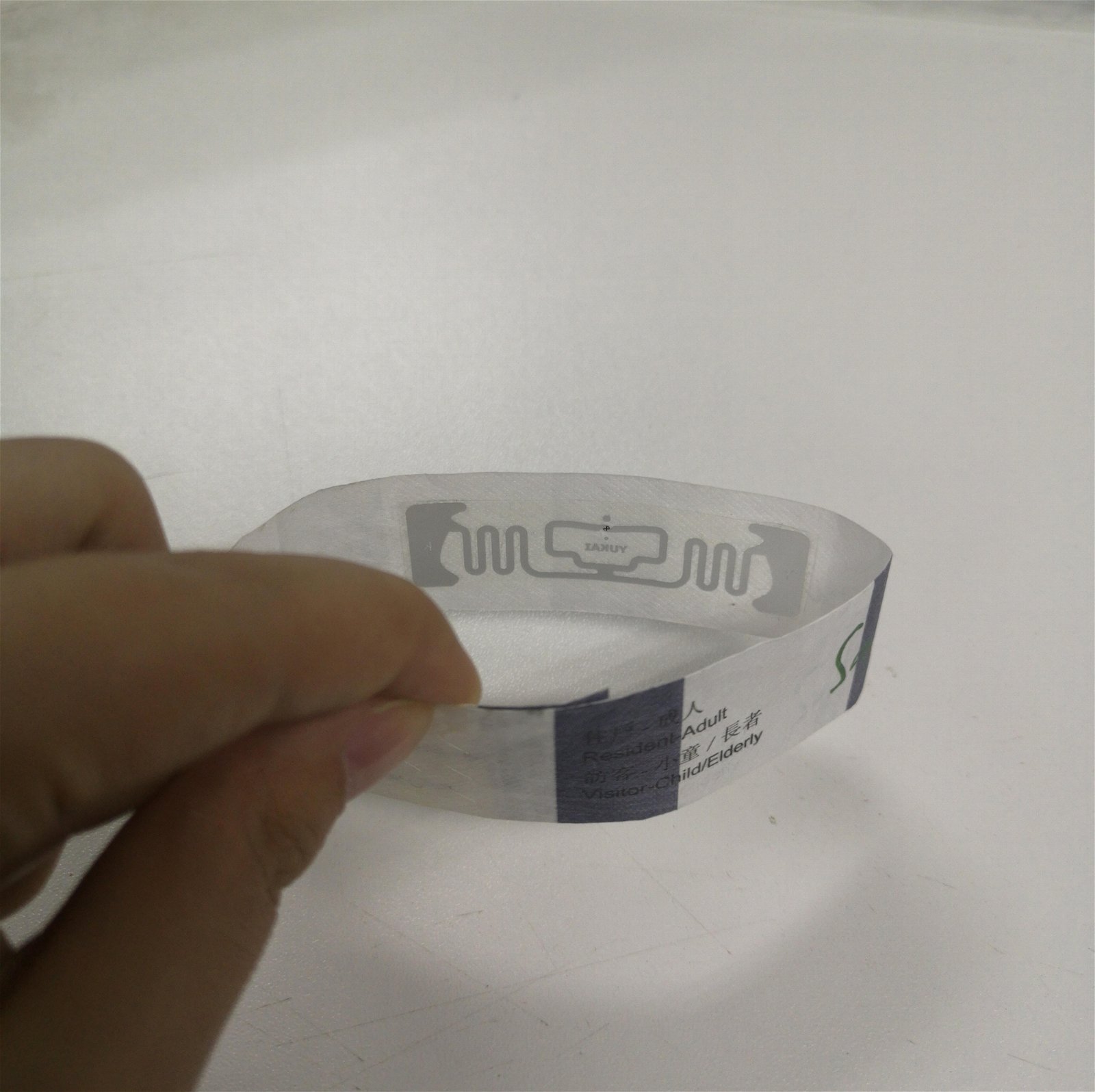 Smart Dupnt paper professional rfid uhf 900MHz bracelet tag 2