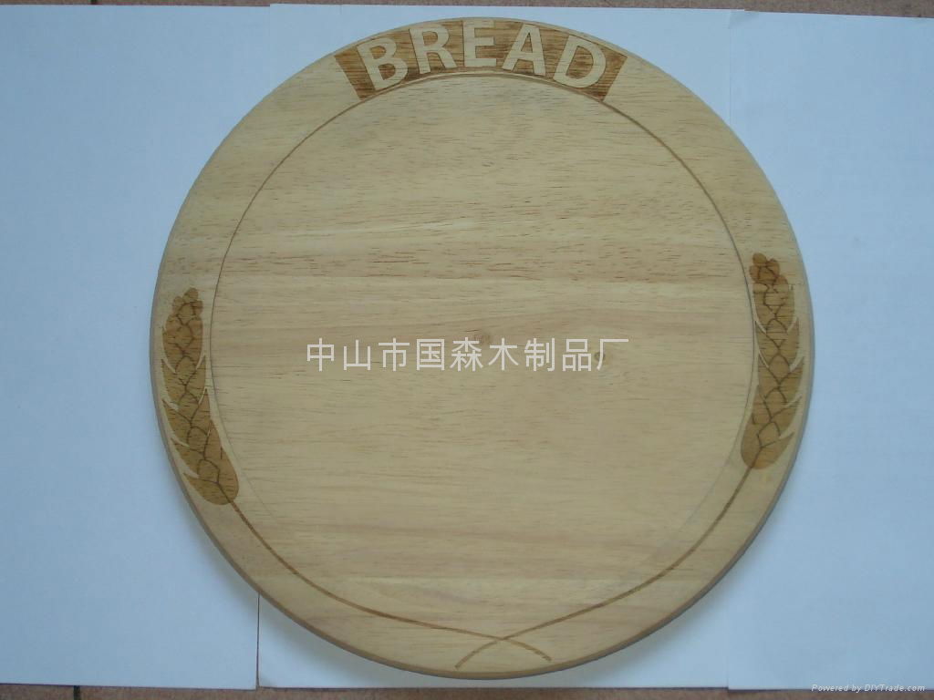 Rubber wood bread board 2