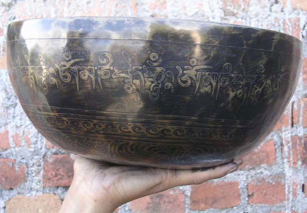 Tibetan Handmade Carving singing bowl (HC004)