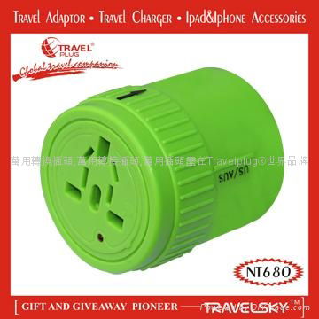 2013 Popular CES EU To Swiss Plug Adapter with Camera Design