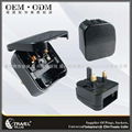 2013 Hot Selling Adapter with 3 Plugs For Electronic Accessories (ECP) 1