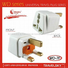 2013 Hot Selling UK Socket Plug For Home Appliances With CE&ROHS (WD-7F)