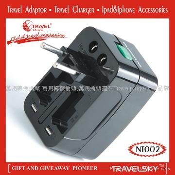 2013 Unique Universal Adapter Plug with Compact Design For Custom Gifts 4