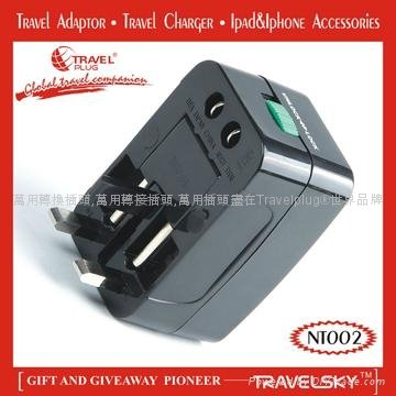 2013 Unique Universal Adapter Plug with Compact Design For Custom Gifts 5