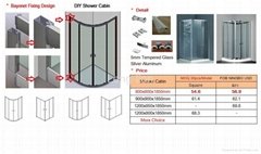 DIY shower enclosure
