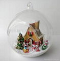 The MINI Christmas glass hut was hanging by voice control outdoor/indoor