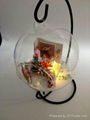 The MINI Christmas glass hut was hanging by voice control outdoor/indoor