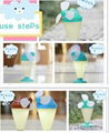 NEW PRODUCT ICE CREAM SHAPE MINI PORTABEL CUTE LED  FAN