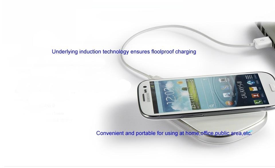 Qi Standard Wireless Charging Pad Transmitter For Qi Compatible Smartphones 4