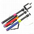 Stylish Handheld Monopod Audio Cable Take Pole For iOS And Android Smartphones 7