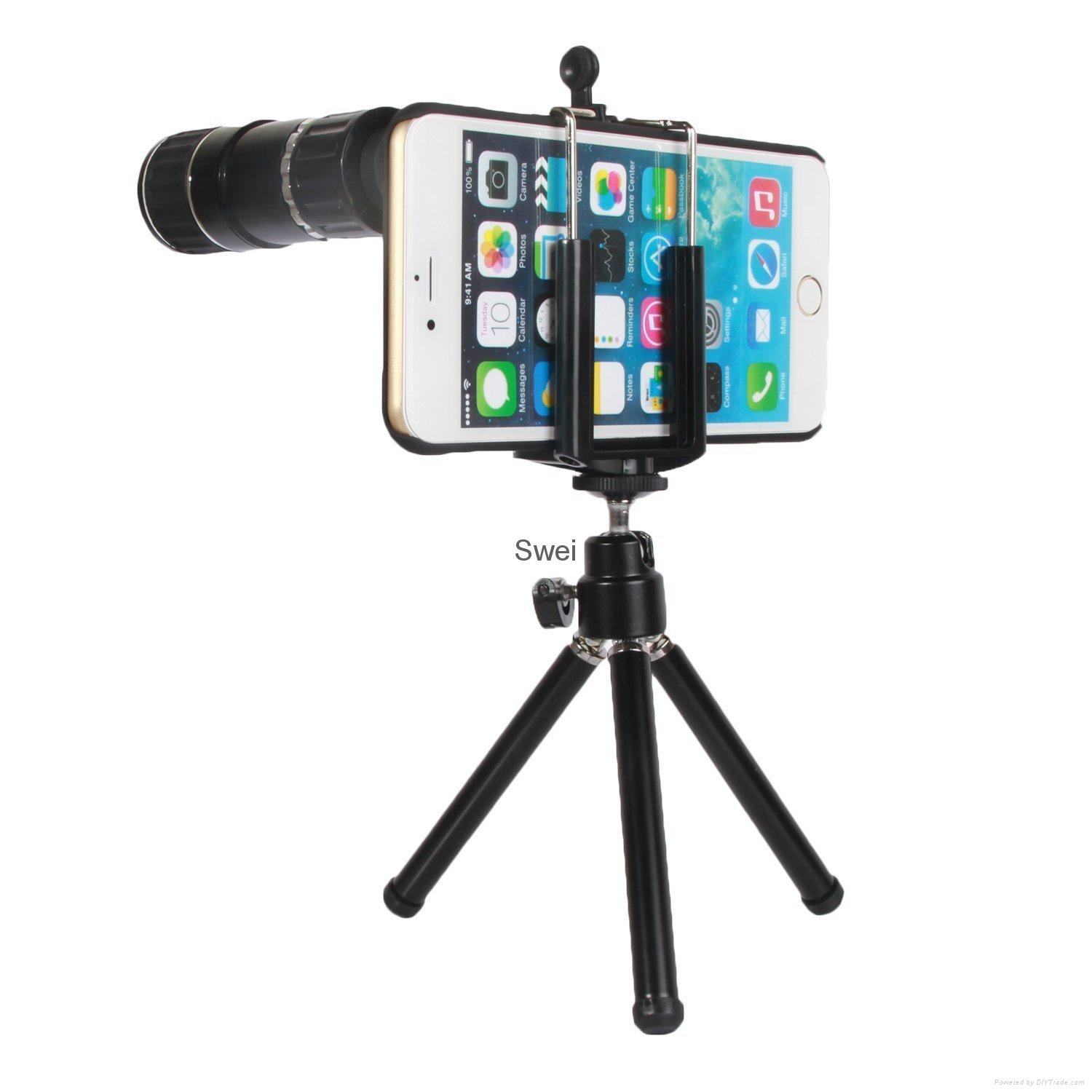 12X Magnifcation Telescope Lens W/ Micro Manual Focus Adjustment Function For iP 5