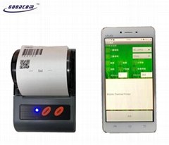 58mm Mini Bluetooth Printer For Android mobile Printing Barcode QR Code label