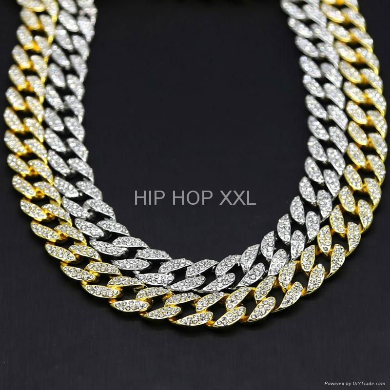 bling bling iced out cuban hiphop chain