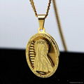 hiphop jesus cross gold-plated pendant 3