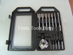 18 Pcs Combination Drill Bit Set