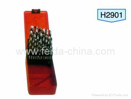 29pcs HSS Twist Drill Set in Metal Box