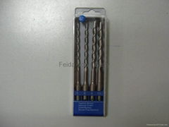 4 pcs SDS hammer drills in plastic box