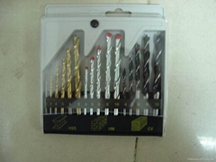 16 pcs combination drill set