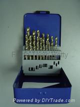 HSS drill bit set,19 pcs with 5% cobalt 