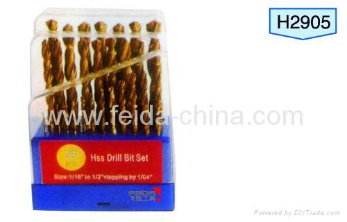 29pcs hss twist drill bit set