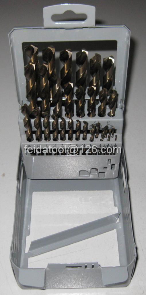 29 pcs HSS cobalt drills in Metal box