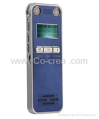 Newest 1.1" Hi-fi Automatic Noise Reduction Digital Voice Recorder 8G-Blue