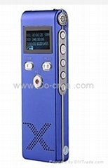 New Professional Digital Voice Recorder Dictaphone MP3 Player 4G Blue