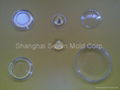 transparent injection molding lens and