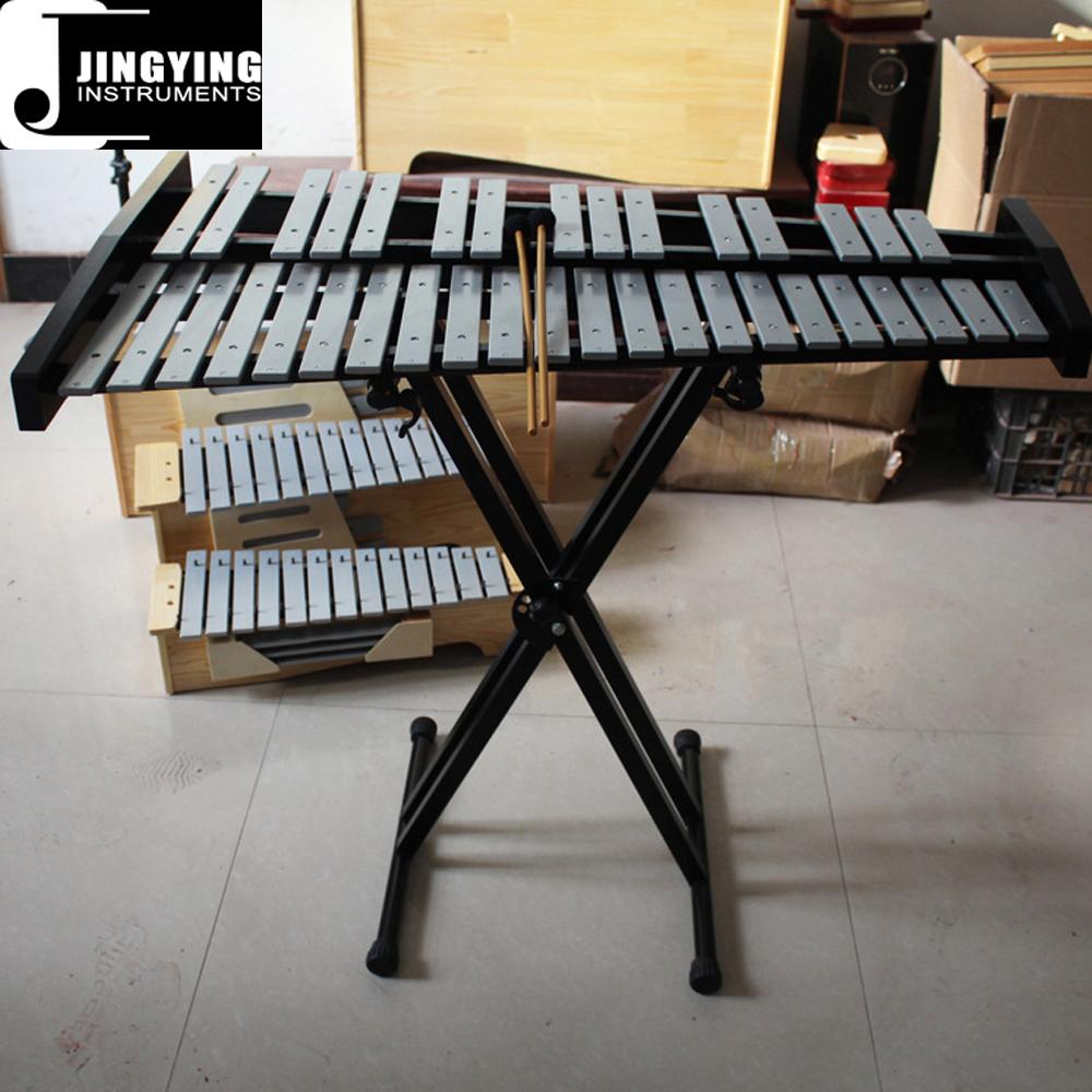 32 Tone Aluminum Metallophone with Stand JYLBQ32TGJJZ Custom