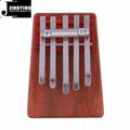 5 Tone Red Wood Mbira/Likembe/Sanza/Thumb Piano