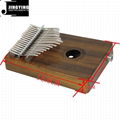 17 Tone Acacia Thumb Piano/Finger Piano/Carinba/Mbira with EQ