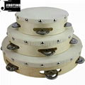 Wholesale 6&8&10 inch wood tambourine