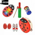 Percussion instrument toy rhythm band set for kids, Orff musical instrument set 