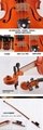 JYVL-S398 high grade flamed maple solo violin
