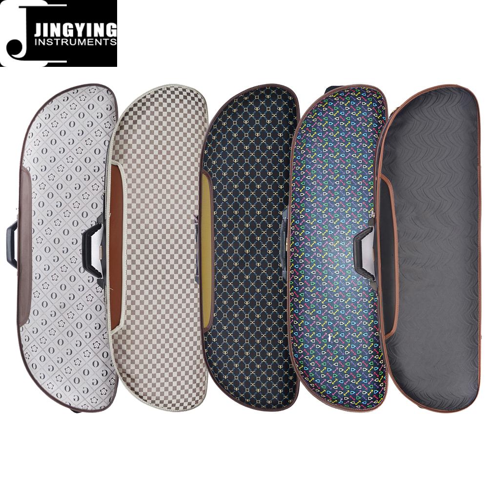 Waterproof Fabric Semiround Violin Case with locking XY019024