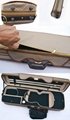 Leather Surface Wooden Foetus Square Style  Violin Case