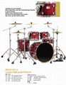 High-grade Lacquer 6-ply Birch Shell Drum Sets