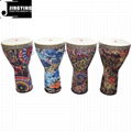 8/9/10 inch African Style Cloth Colorful ABS Djembe Drums