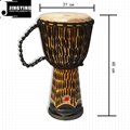 11 Inch African Hardwood Carvings Polished African Drums