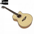 40 Inch Zebrano Material Acoustic Guitars