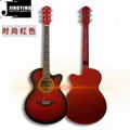 Wholesale 40 Inch Five Color Lack of Angle Acoustic Guitars